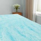 Gel Plush Memory Foam Cooling Mattress Topper