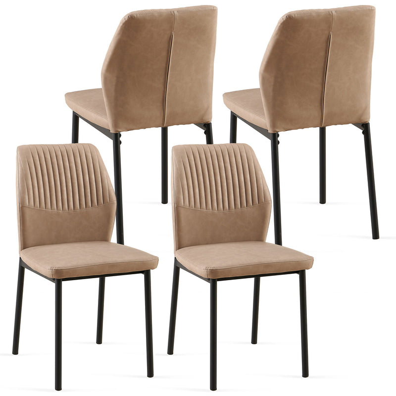 Dining Chairs Living Room Chair Modern Kitchen Armless Side Chair With Metal Legs