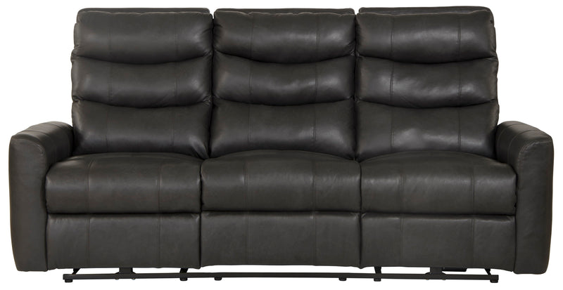 Bosa - Power Reclining Sofa - Charcoal - Leather