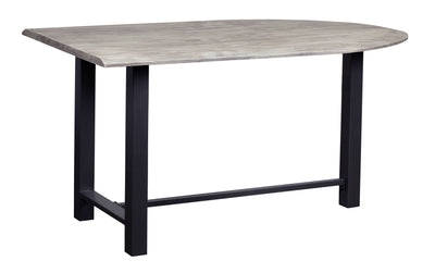 Yukon - Counter Height Dining Table - Sandblast Gray / Gunmetal Finish