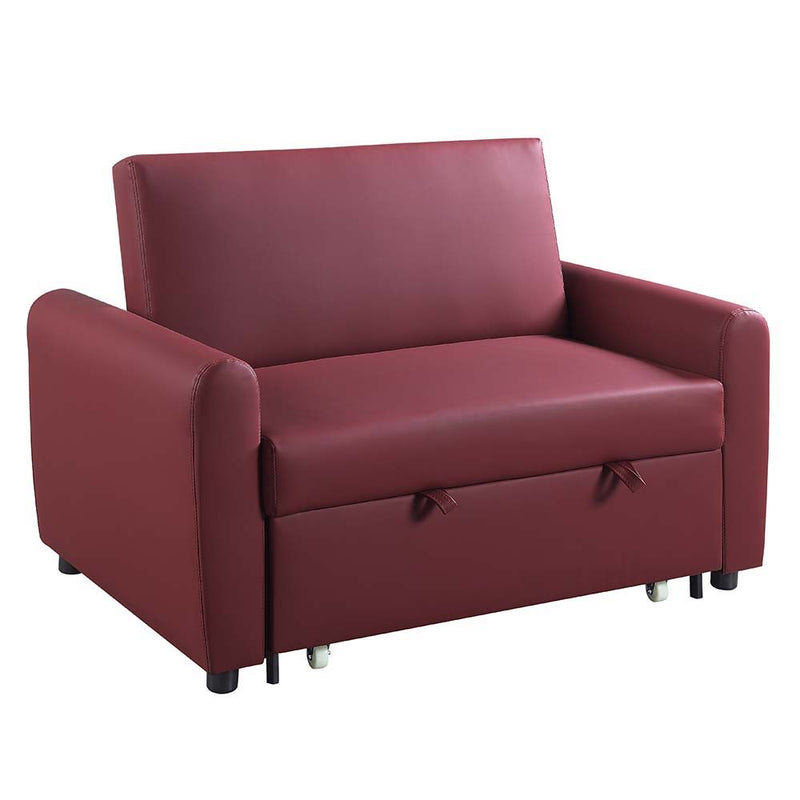 Caia - Sofa - Red Fabric - Grand Furniture GA