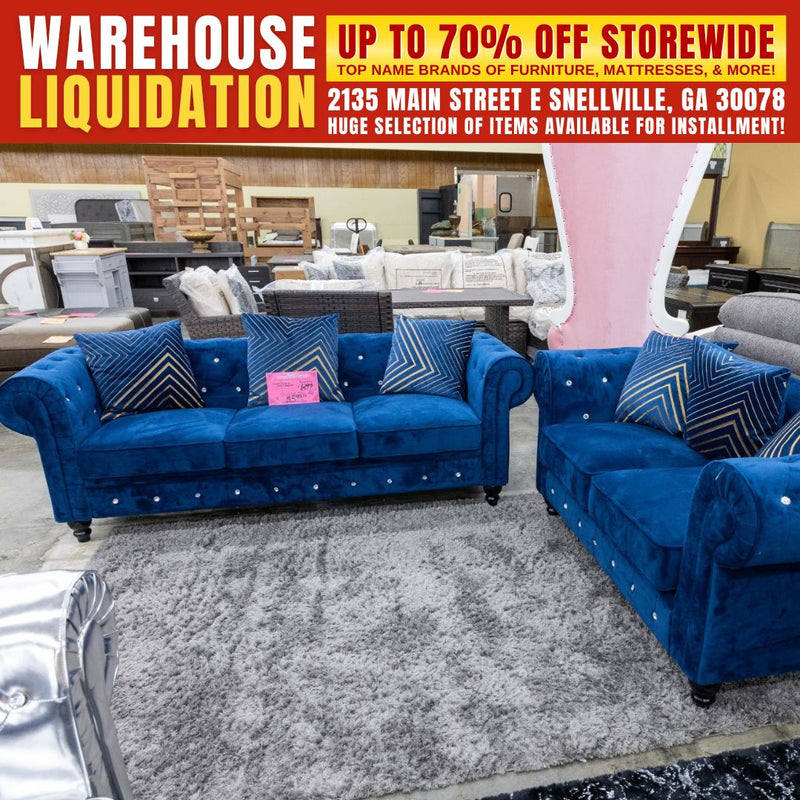 Sofa & Loveseat - Blue