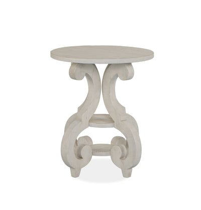 Bronwyn - Round Accent Table - Alabaster