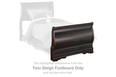 Huey - Black - Twin Sleigh Footboard