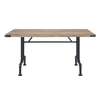 Edina - Dining Table - Oak & Sandy Black Finish - Grand Furniture GA