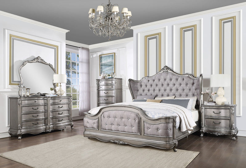 Ausonia - Mirror - Antique Platinum - Finish - Grand Furniture GA