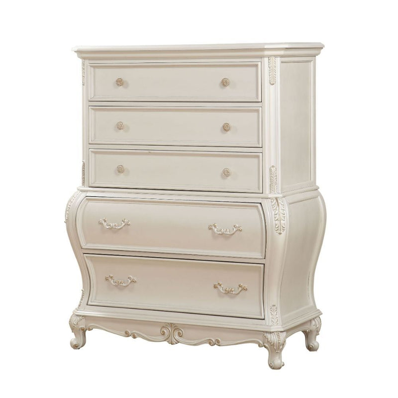 Chantelle - Chest - Pearl White - Grand Furniture GA