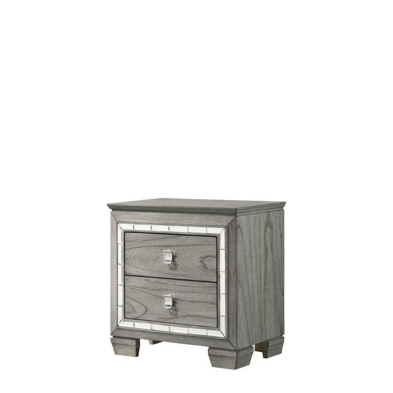 Antares - Nightstand - Light Gray Oak - Grand Furniture GA