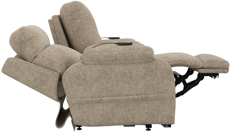 Regenerator - Dual Lift Power Headrest Console Loveseat With CR3 Heat/Massage/Lumbar/Zero Gravity