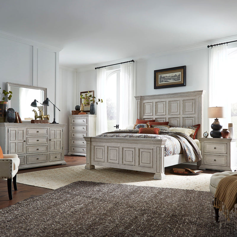 Big Valley - Panel Bed, Dresser & Mirror