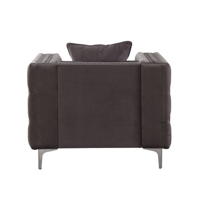 Gillian II - Chair - Dark Gray Velvet - Grand Furniture GA