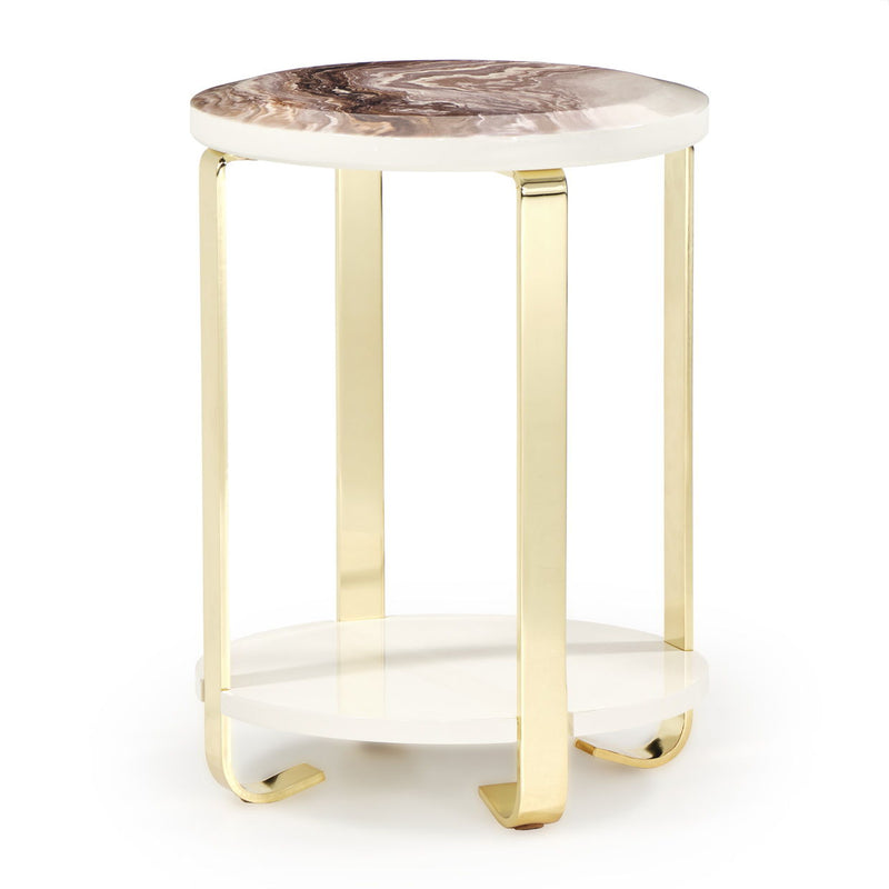 Ariana - Chairside Table - Gold