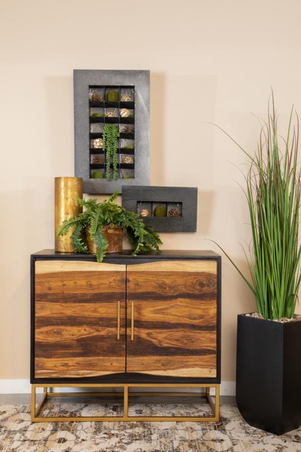 Zara - 2-Door Wood Accent Storage Cabinet