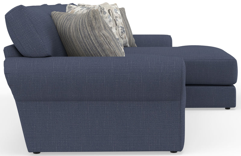 Cape May - Sofa Chaise With Comfort Coil Seating And 5 Accent Pillows