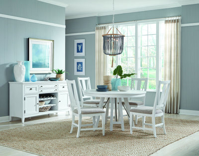 Heron Cove - Round Dining Table - Chalk White