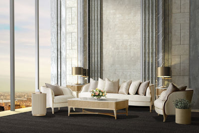 Malibu Crest - Rectangular Cocktail Table - Blush