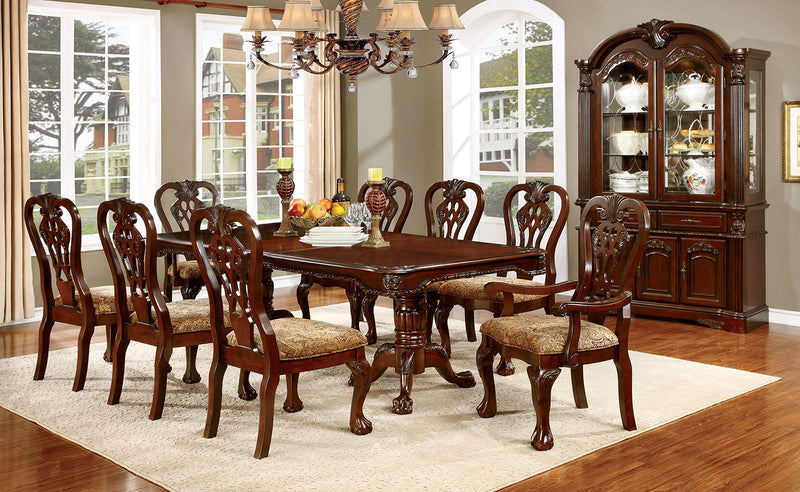 Elana - Dining Table With Butterfly Leaf - Brown Cherry - Grand Furniture GA