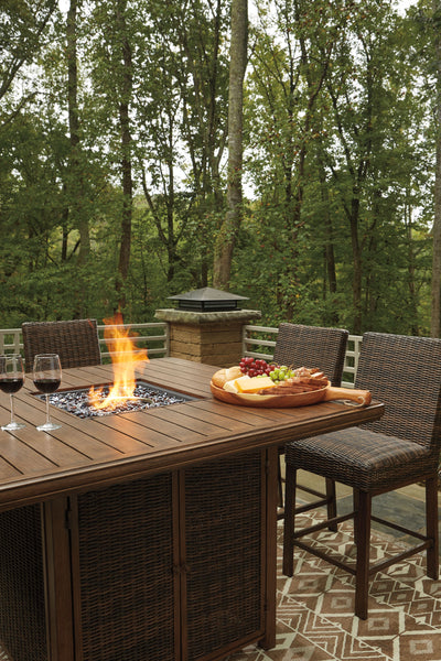 Paradise Trail - Outdoor Fire Pit Table Set