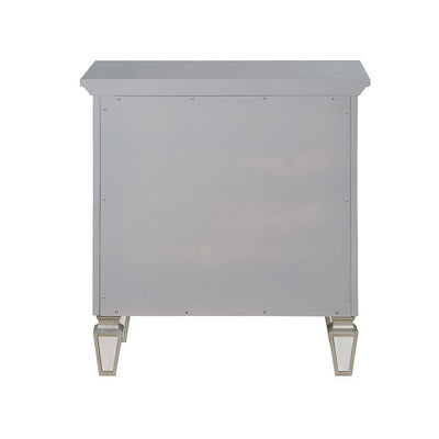 Varian - Nightstand - Silver & Mirrored Finish - Grand Furniture GA