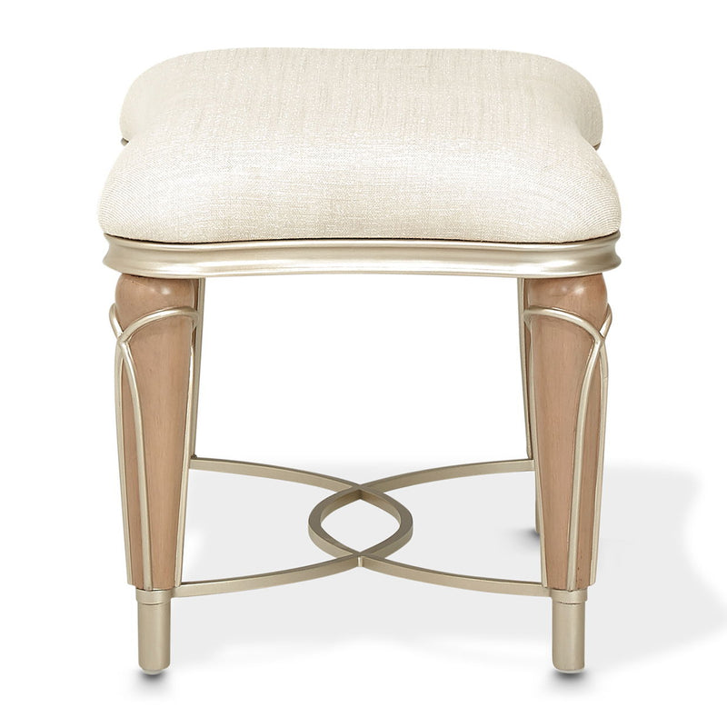 Villa Cherie - Ottoman - Pearl/Caramel