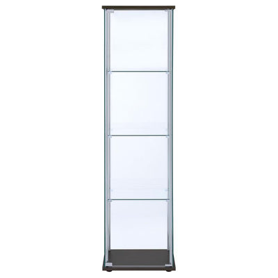 Bellatrix - 4-Shelf Clear Glass Curio Cabinet