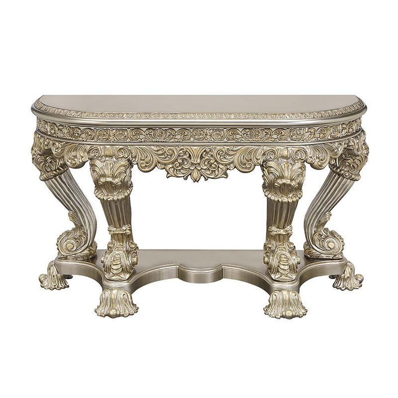 Danae - End Table - Champagne & Gold Finish - 34" - Grand Furniture GA