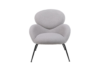 Modern Sherpa Chairs Accent Armchairs For Living Dining Room, Upholstered Chairs With Metal Legs, Comfy And Soft Chairs For Bedroom, Cute Vanity Chairs