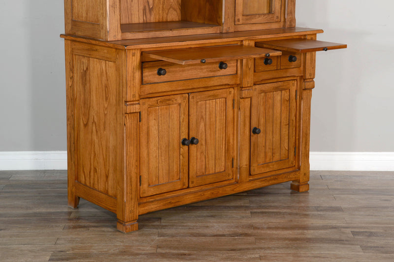 Sedona - Buffet And Hutch - Rustic Oak