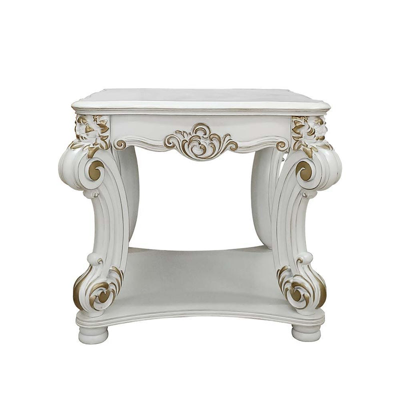 Vendom - End Table - Antique Pearl Finish - Grand Furniture GA