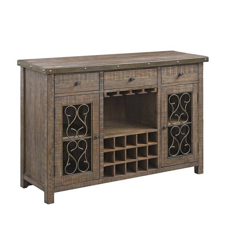 Raphaela - Server - Weathered Cherry Finish - Grand Furniture GA