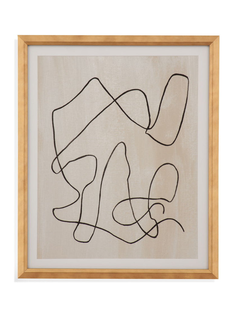 Bound II - Framed Print - Light Brown