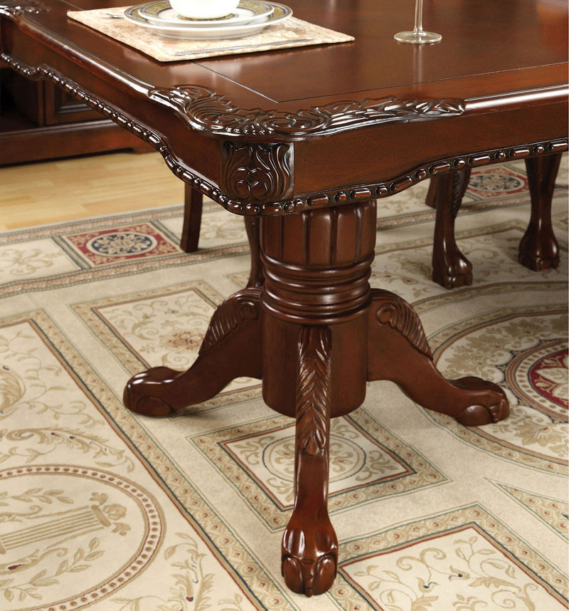 George Town - Dining Table With Double Pedestals - Cherry - Grand Furniture GA