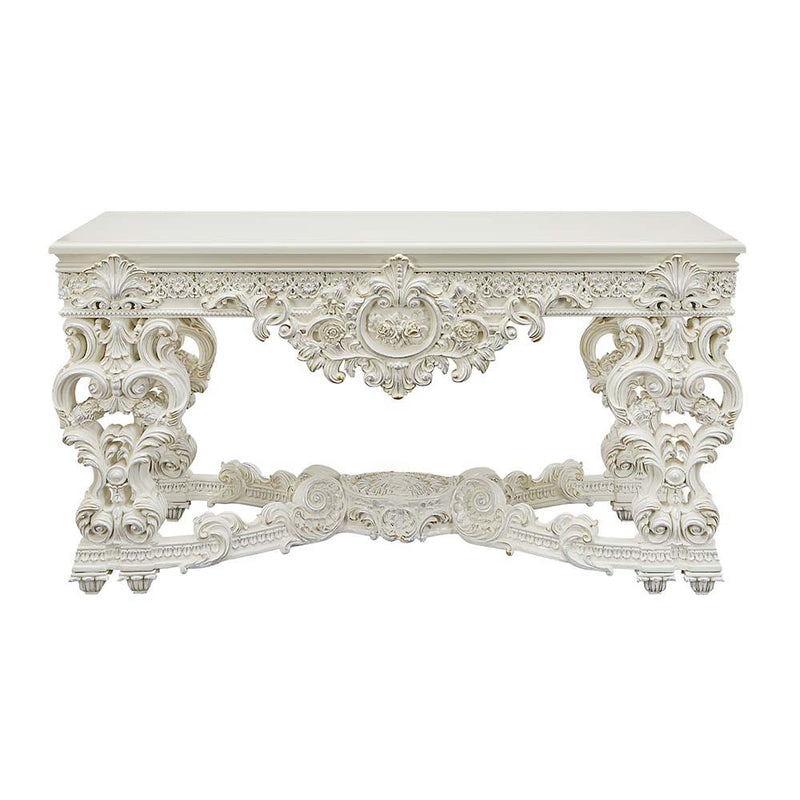 Adara - Sofa Table - Antique White Finish - Grand Furniture GA