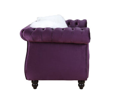 Thotton - Loveseat - Purple Velvet - Grand Furniture GA