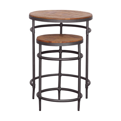 Turner - Nesting Tables (Set of 2) - Natural / Black