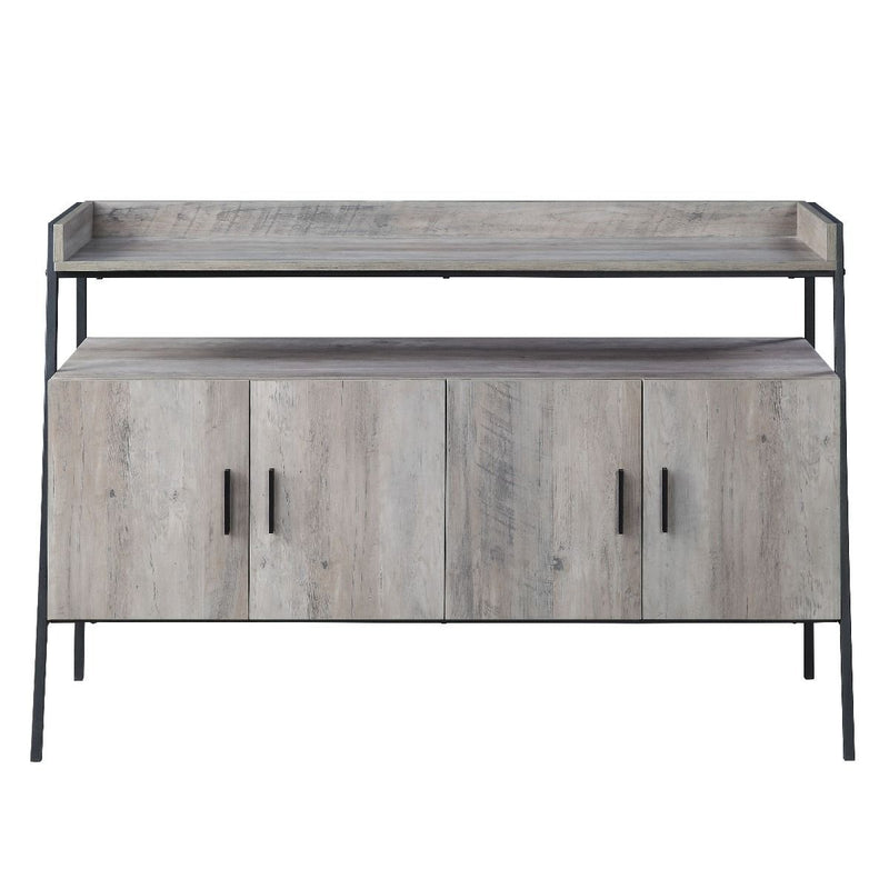 Samiya - TV Stand - Gray Oak & Black Finish - Grand Furniture GA