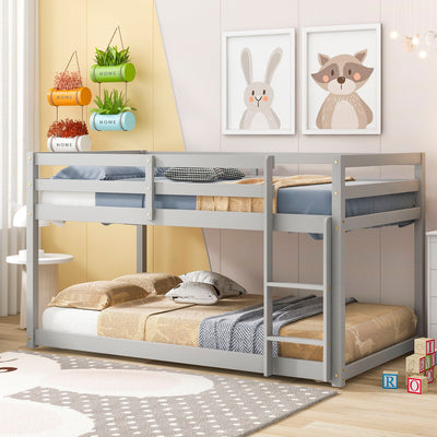 Twin Over Twin Floor Bunk Bed