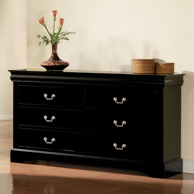 Charleston - Three Drawer Chest - Armoire Base - Black