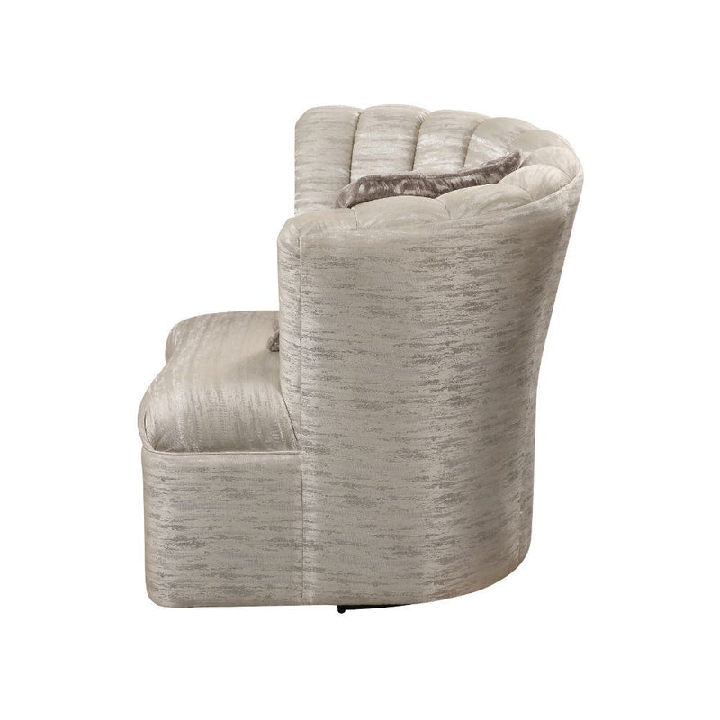 Athalia - Swivel Chair - Shimmering Pearl