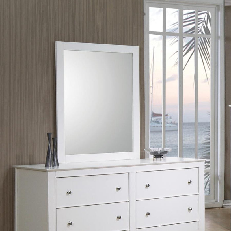 Selena - Dresser Mirror - Cream White