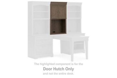 Janismore - Weathered Gray - Door Hutch