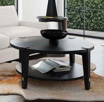 Whitfield - Round Cocktail Table - Black