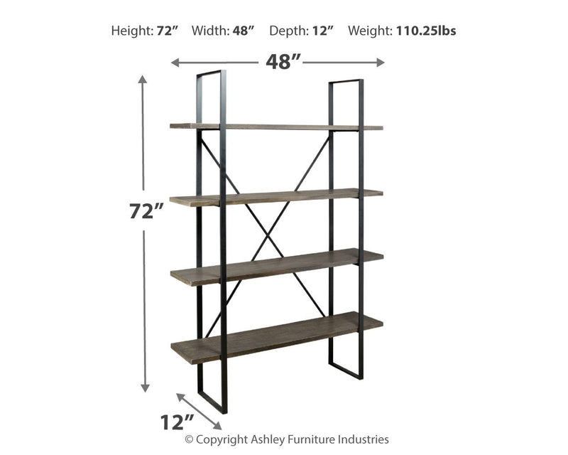 Gilesgrove - Black / Gray - Bookcase