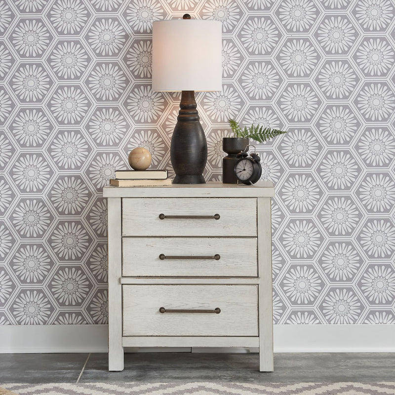 Modern Farmhouse - 3 Drawer Night Stand