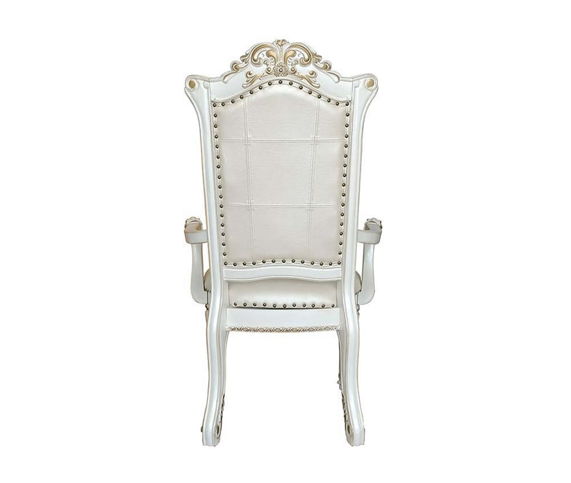 Vendom - Dining Chair (Set of 2) - PU & Antique Pearl Finish - Grand Furniture GA