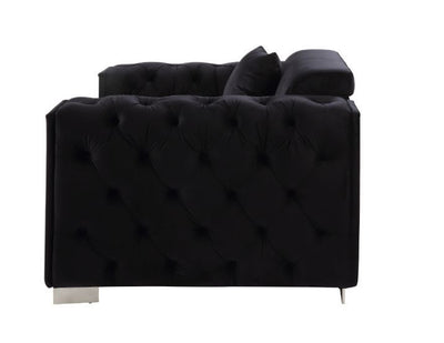 Trislar - Chair - Black Velvet - 33" - Grand Furniture GA