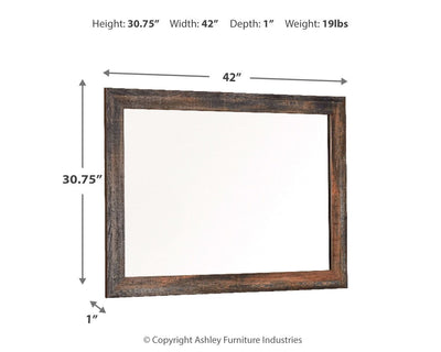 Drystan - Brown / Beige - Bedroom Mirror