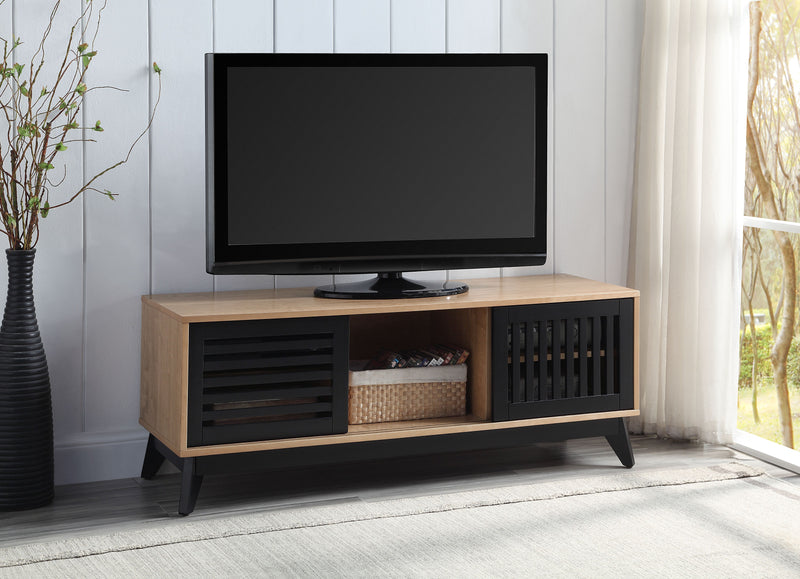 Gamaliel - TV Stand - Oak & Espresso Finish - Grand Furniture GA