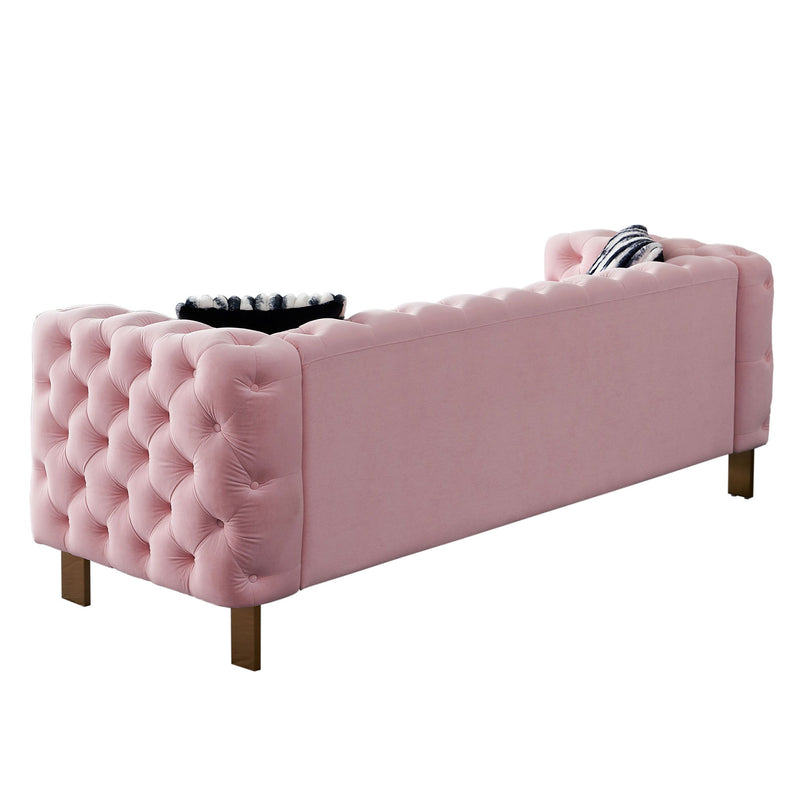 Chesterfield - Modern Tufted Velvet Living Room Sofa, 84.25&