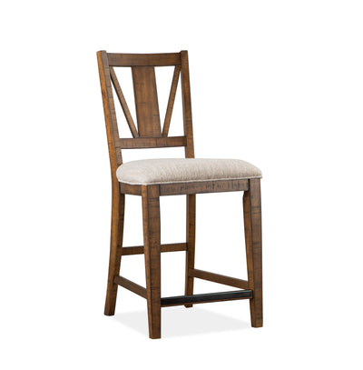 Bay Creek - Counter Chair With Upholstered Seat (Set of 2) - Toasted Nutmeg